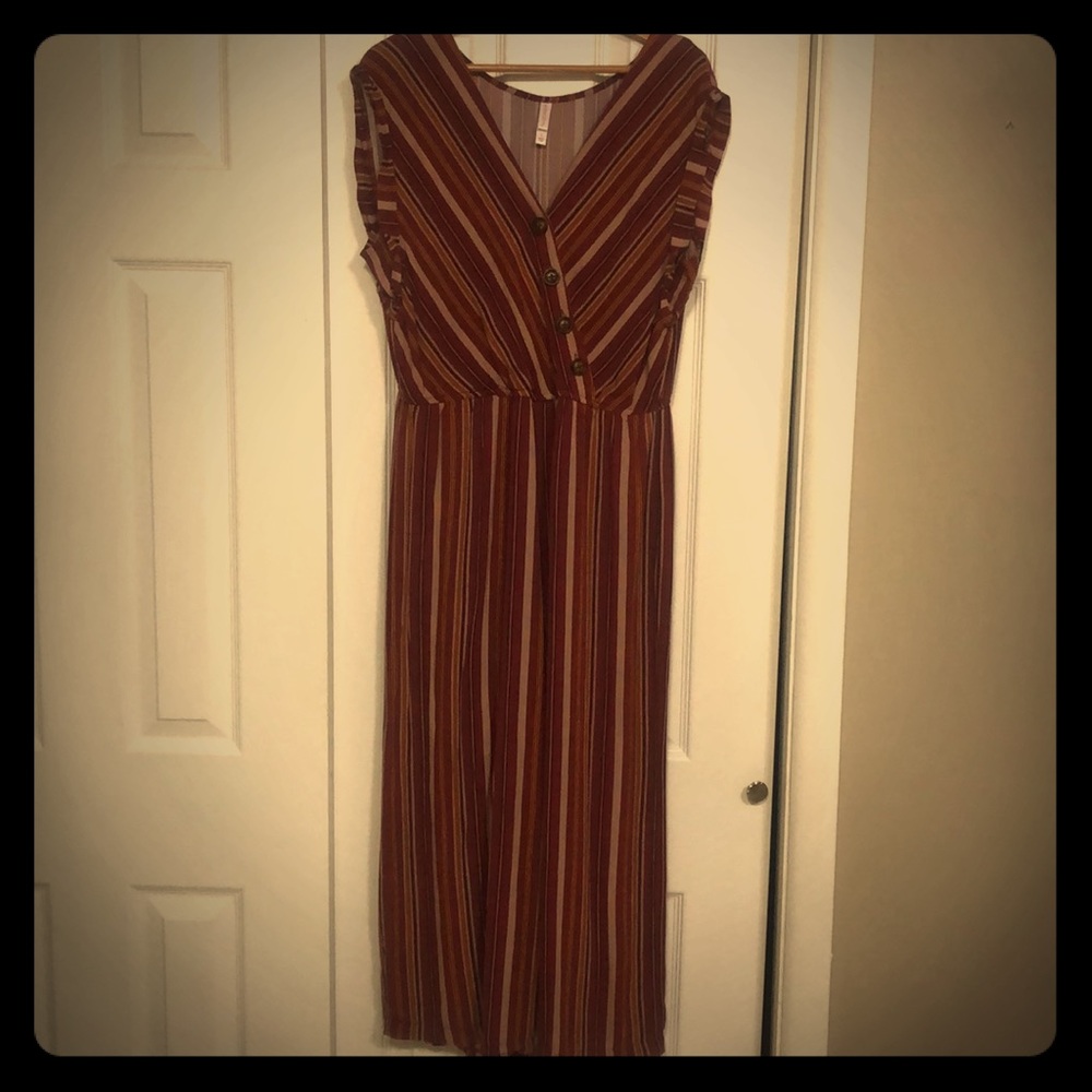 Retro print jumpsuit
